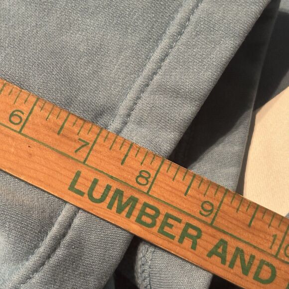 VTG Nike SWOOSH LOGO Cotton Sweat Shorts men's size XL Black tag  Blue - Picture 9 of 11